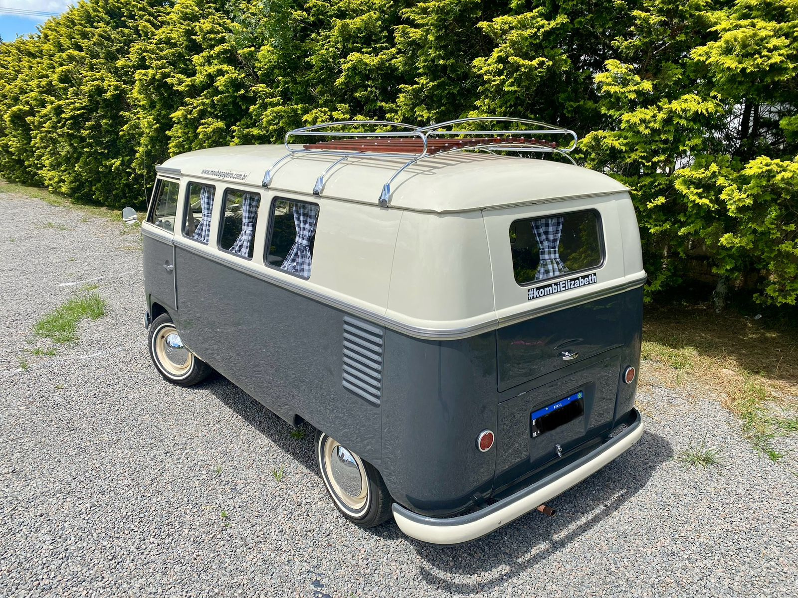 Bagageiro Traseiro Para Kombi Cromado, Rack Traseiro para Kombi Cromado, Maleiro Traseiro para Kombi Cromado